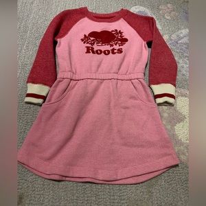 SOLD.Roots cabin dress toddler girl 4T